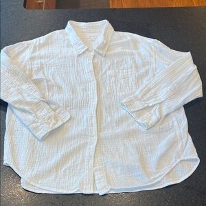 Wilfred Casual White Button-Down Shirt